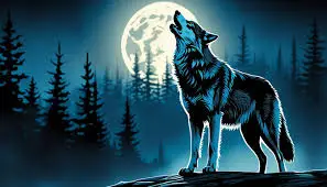 الذئب الاسود في الحلم